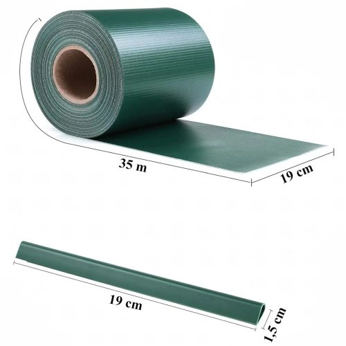 Black Forest grüne, UV-geschützte Zaunband, 19 cm x 35 m, paneelierte Zaunverkleidung - 906