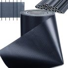 Black Forest Zaunband, schwarz, 19 cm x 35 m, UV-beständiger Sichtschutz für den Zaun - 907