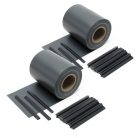 Black Forest Zaunband, schwarz, 19 cm x 35 m, UV-beständiger Sichtschutz für den Zaun - 907