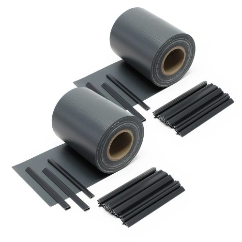 Black Forest Zaunband, schwarz, 19 cm x 35 m, UV-beständiger Sichtschutz für den Zaun - 907