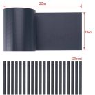 Black Forest Zaunband, schwarz, 19 cm x 35 m, UV-beständiger Sichtschutz für den Zaun - 907