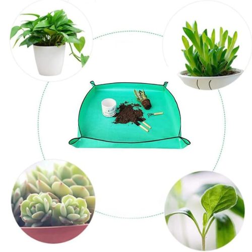 BLACK FOREST ültető- és átültető alátét virágokhoz, növényekhez, kerti használatra, 100x100 cm – 1198