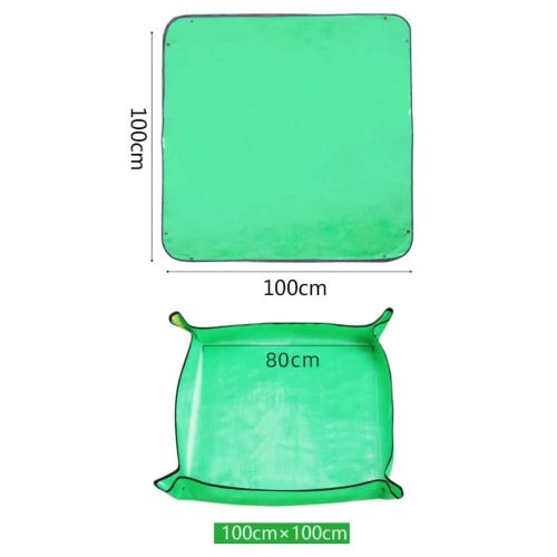 BLACK FOREST ültető- és átültető alátét virágokhoz, növényekhez, kerti használatra, 100x100 cm – 1198