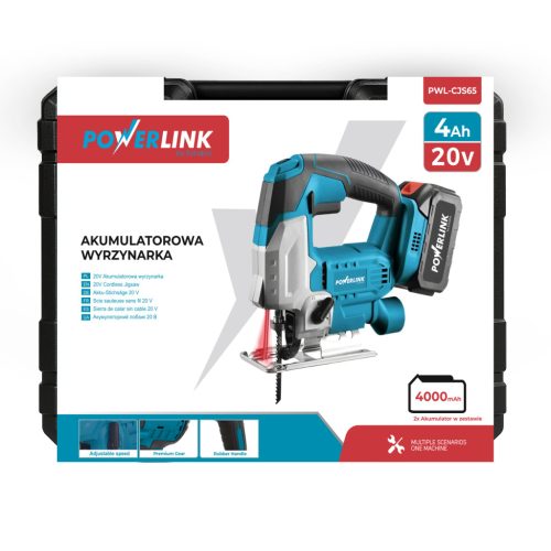 Extralink Powerlink 20 V Akku-Stichsäge PWL-CJS65 (mit 2×4 Ah Akku)