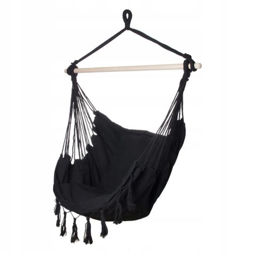 Black Forest Hängematte, Brasilien Stuhl 100x130cm Schwarz