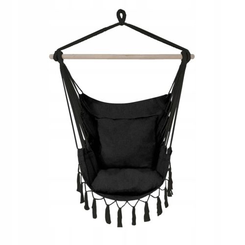Black Forest Hängematte, Brasilien Stuhl 100x130cm Schwarz
