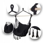 Black Forest Hängematte, Brasilien Stuhl 100x130cm Schwarz