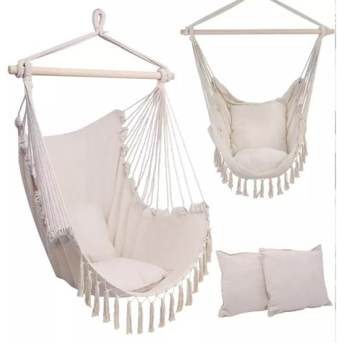 Black Forest Hängematte, Brasilien Stuhl 100x130cm Beige