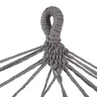 Black Forest függőágy, szürke rojttal, egyszemélyes 200x100 cm, állvánnyal