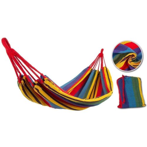 Black Forest Hängematte, Klassisch Einzelbett 200x80cm mit Decke