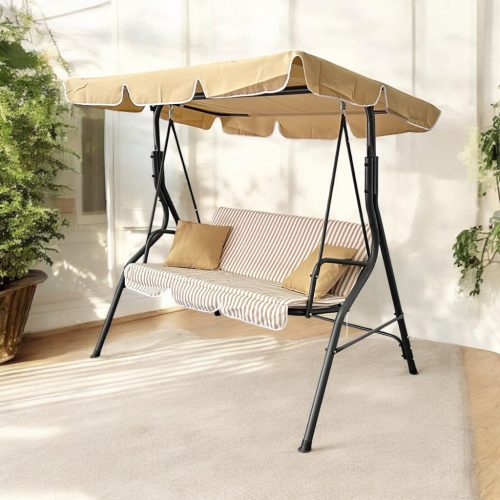 Black Forest Garten Schaukel, 170x110x153cm Grün und Weiß