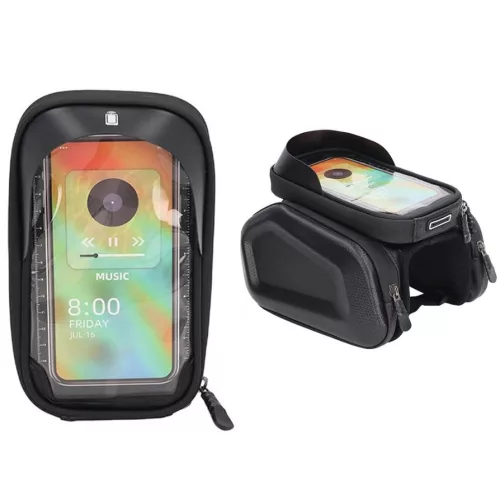Extralink bicycle bag, frame-mounted, with waterproof phone holder - 14475