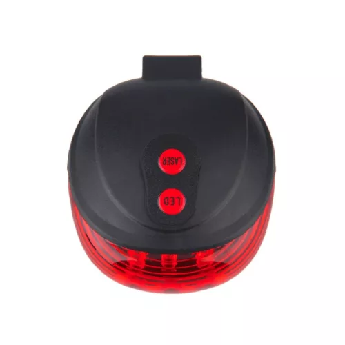 Extralink hátsó kerékpárlámpa lézeres vonalkijelzővel, 5 LED - 14498