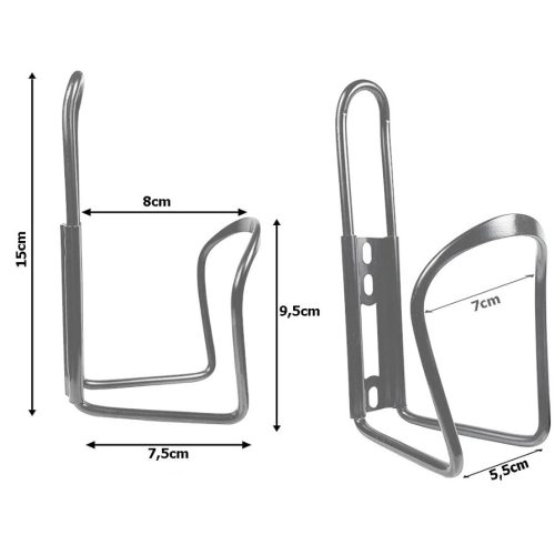 Extralink alumínium kulacstartó kerékpárra, ezüst - 14346
