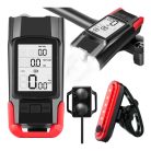 Extralink bicycle light set with odometer and rear light - 14480