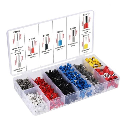 Extralink Kabelverbinder Crimpzange, isolierte Schrumpfschläuche, 1200 Stück Set