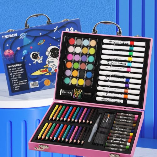 Extralink festőkészlet, rózsaszín unikornis, 88 darabos