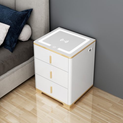 Extralink Lock Star elektronischer Nachttischsafe mit kabellosem Laden