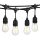 Extralink garden garland string light, 20m, 20 bulbs