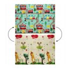 Extralink kétszínű, oktató célú, stimuláló játékszőnyeg, 150x200x1 cm, összehajtható, autók és repülők mintával + hordtáska - 4305