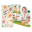 Extralink double-sided educational mat, stimulating effect, 150x200x1 cm, foldable, animal-number pattern + bag - 4329