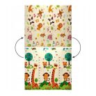 Extralink kétoldalas oktatási matrac, serkentő hatású, 180x200x1 cm, összehajtható, állatok-számok mintával, táskával - 4367