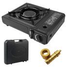 EXTRALINK TURISZTIKAI GÁZTŰZHELY KERÁMIA BŐRÖNDDEL + ADAPTER