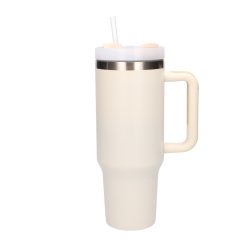   Black Forest | Thermoskanne mit Strohhalm | Thermoskanne mit Griff, 1200ml, beige