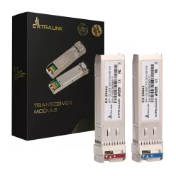   Extralink SFP+ 10G | SFP+ WDM module | 10Gbps 1270/1330nm, single-mode, 2km, parallel