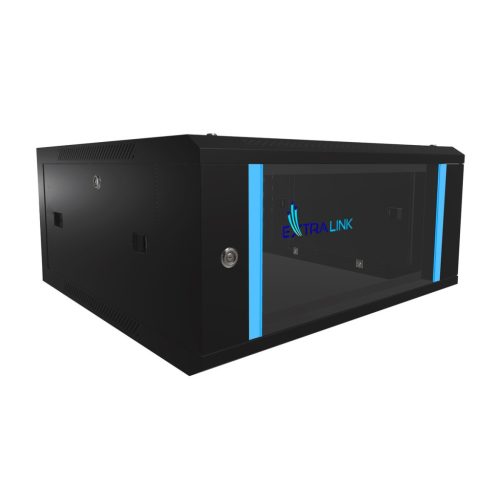 Extralink Lite 4U 530×400 wall-mounted rack cabinet black