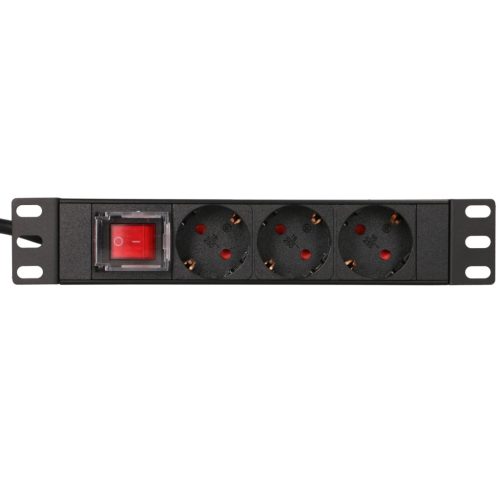 EXTRALINK 10" 1U 3-fach EU Typ PDU mit Schalter PDU 3-EU