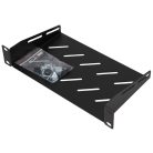 EXTRALINK 1U Regal für 10" Wandmontageschränke, schwarz