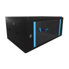 Extralink 4U 600x450 black, rack cabinet, wall-mounted