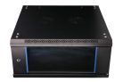 Extralink 4U 600x600 fekete, rackmount szekrény, falra szerelhető
