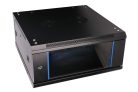 Extralink 4U 600x600 fekete, rackmount szekrény, falra szerelhető
