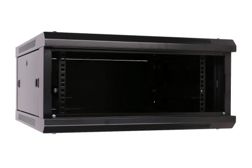 Extralink 4U 600x600 fekete, rackmount szekrény, falra szerelhető