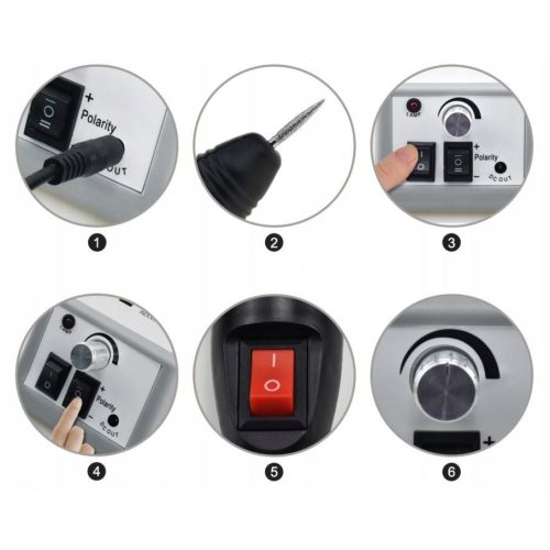 EXTRALINK Nagelfräser EU-Stecker weiß