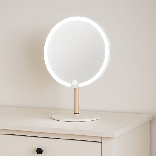 Extralink | Makeup mirror | white illuminated round