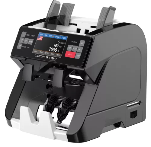 EXTRALINK LOCKSTAR professioneller Geldzählmaschine UV, IR, MG, CIS X-1000