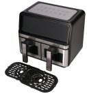 EXTRALINK 9L 2200W dual-basket Airfryer black