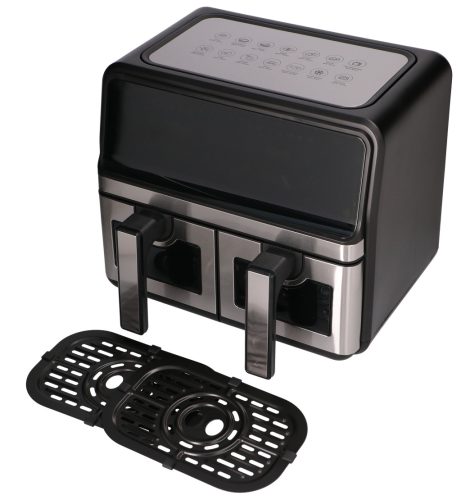 EXTRALINK 9L 2200W dual-basket Airfryer black