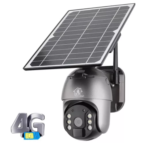 Extralink Mystic 4G PTZ 3G 4G LTE Camera with Solar Panel 8W 1080p IP66 4x 18650 Tuya
