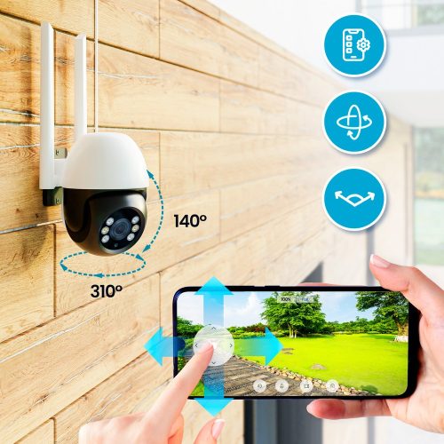 Extralink Perun kültéri biztonsági kamera EOC-268 ip kamera 1296p PTZ Tuya