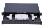 Extralink 24 core patch panel, 24 ports, black