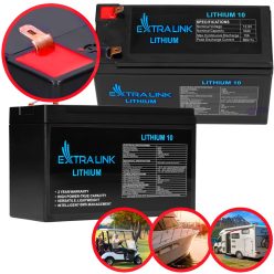 Extralink LiFePO4 10Ah akkumulátor, 12,8V, BMS