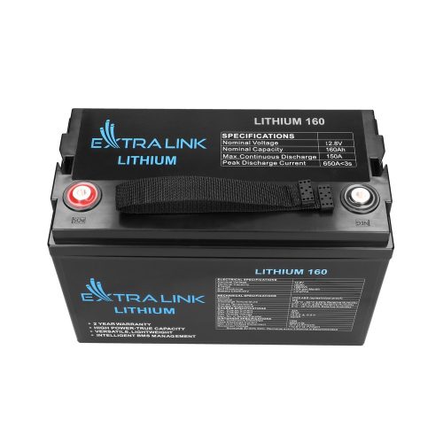 Extralink LiFePO4 160Ah battery, 12.8V, BMS