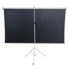 Extralink 100" Projektionsleinwand (220×125 cm, 16:9, weißes PVC, halbautomatisch, Stativ, PSR-100)