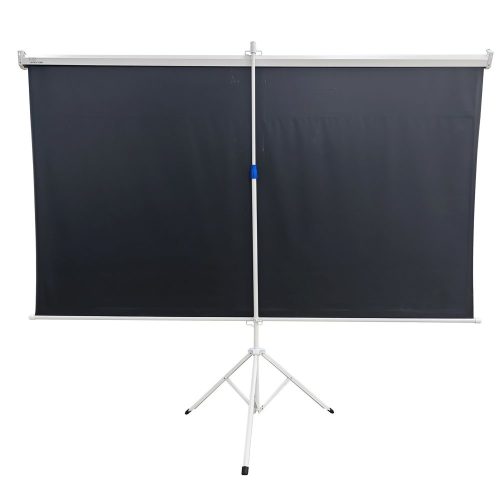 Extralink 100" Projektionsleinwand (220×125 cm, 16:9, weißes PVC, halbautomatisch, Stativ, PSR-100)