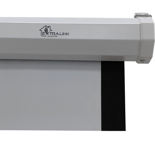 Extralink 100" Projektionsleinwand (220×125 cm, 16:9, weißes PVC, halbautomatisch, Stativ, PSR-100)