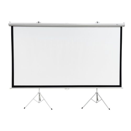 Extralink 120" Projektionsleinwand (266×149 cm, 16:9, weißes PVC, halbautomatisch, Stativ, PSR-120)